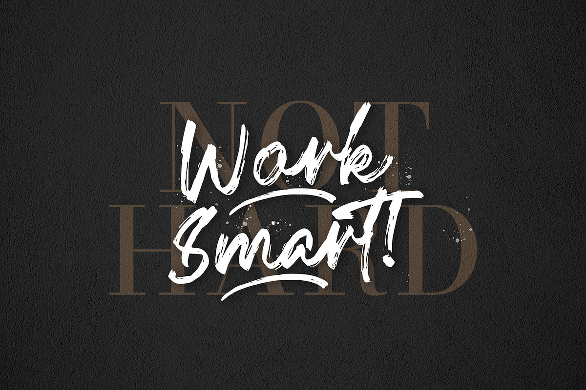 Fentry - Textured Brush Font, a Script Font by StringLabs (Photo 9 of 12)
