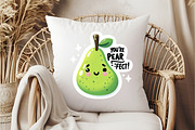 Funny,Youre Pear Fect Sticker PNG, an Illustration by DreamCafeArt (Thumbnail 5 of 7)