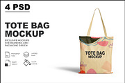 Tote Bag Mockup, a Product Mockup by Mockupfit (Thumbnail 1 of 8)