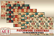 Vintage Collage Patchwork Christmas, a Seasonal Illustration by CraftArtStory (Thumbnail 3 of 4)