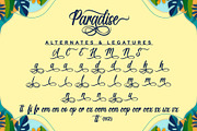 Paradise | Handwriting Calligraphy, a Handwritten Font by Aveni Letter Type (Thumbnail 12 of 14)