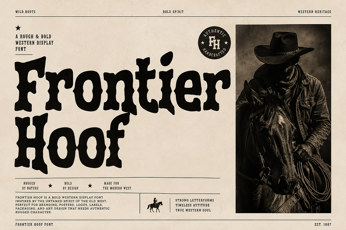 Frontier Hoof, a Blackletter Font by Wow Magic (Photo 2 of 4)