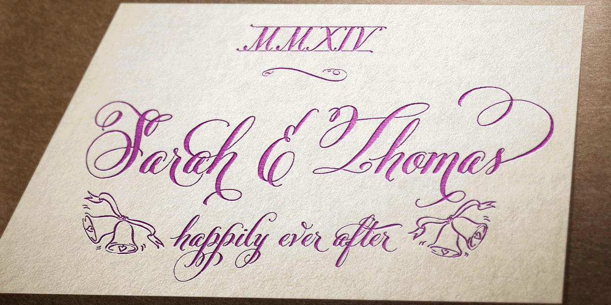 Belluccia, a Script Font by Correspondence Ink (Photo 7 of 12)
