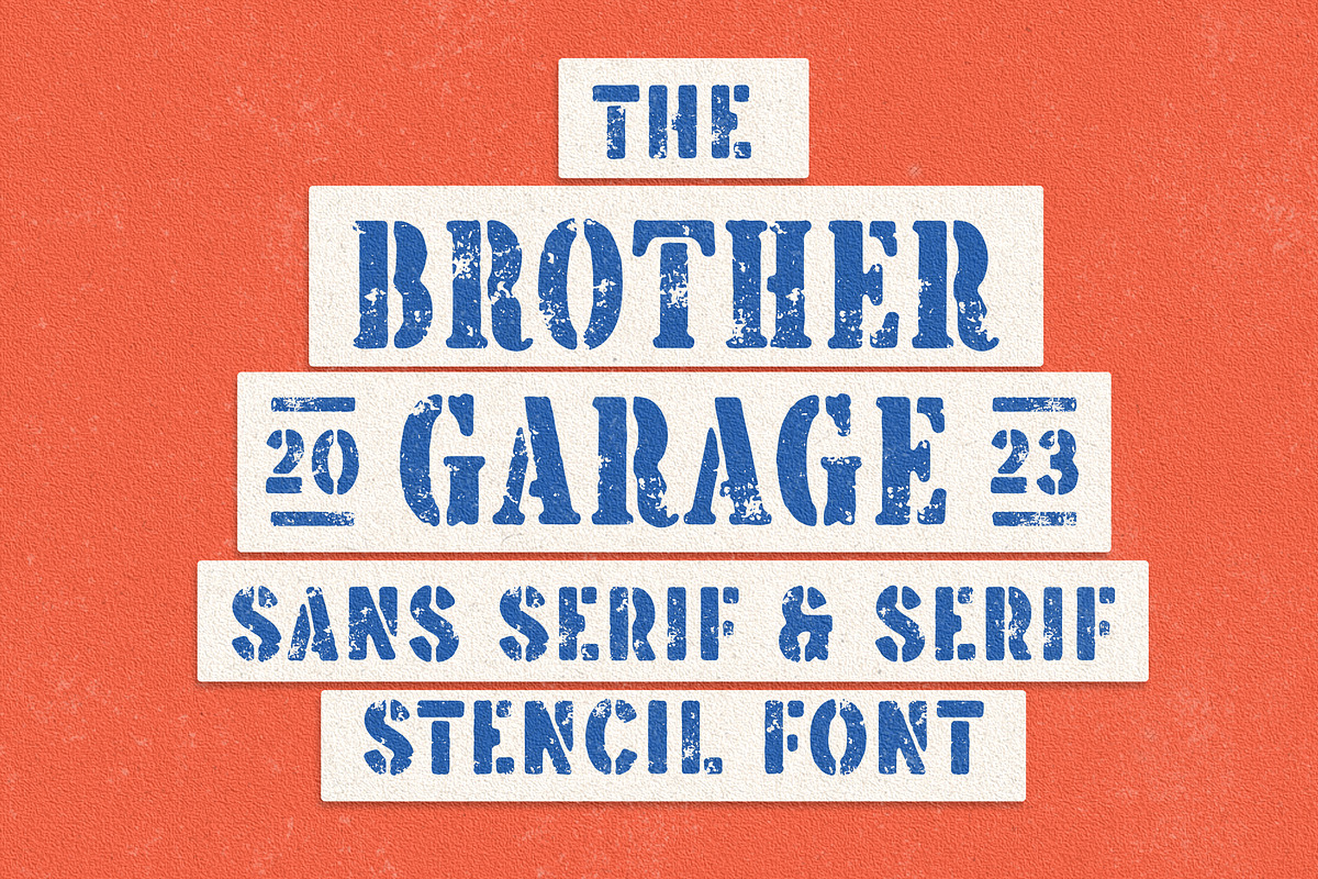 Brother Garage - Display Font, a Serif Font by Edignwn Type (Photo 1 of 12)