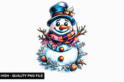 Christmas Snowman Clipart Bundle, an Illustration by crative8112 (Thumbnail 9 of 9)