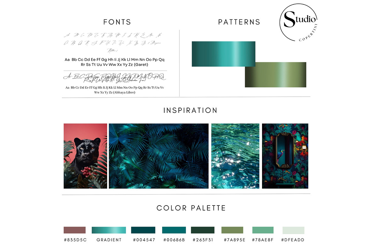 Canva Branding Kit Green Forest, a Branding & Logo Template by CopertiniStudio (Photo 3 of 7)