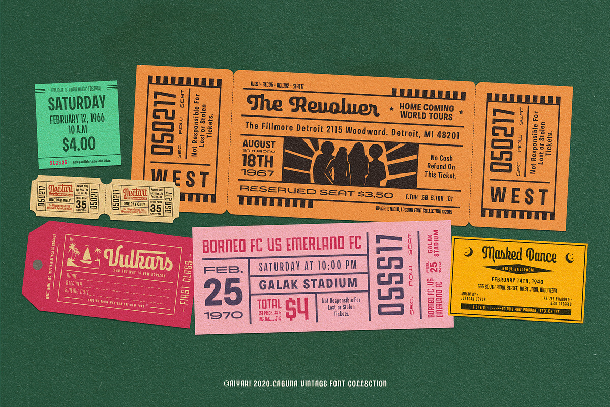 Laguna Vintage Collection, a Sans Serif Font by Aiyari (Photo 17 of 19)