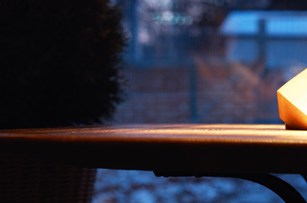 Empty wooden table in restaurant background