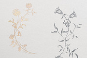 Line Art Flowers vector collection, a Decorative Illustration by Sensual Art (Thumbnail 6 of 10)