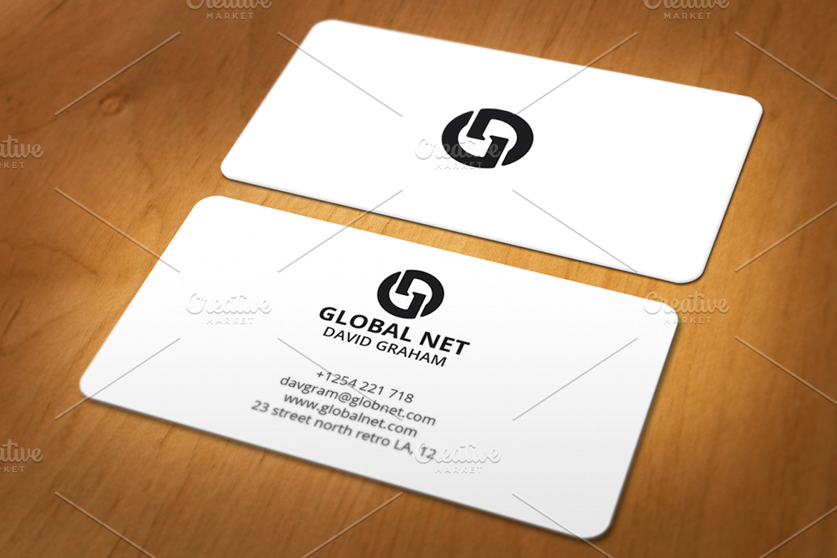 3 Colored Minimal Business Card, a Business Card Template by Shahjhan (Photo 3 of 4)