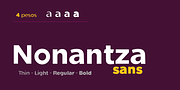 Nonantza Sans, a Sans Serif Font by Ixipcalli (Thumbnail 2 of 5)