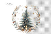 Boho Christmas Tree, a Decorative Illustration by Vasmila (Thumbnail 4 of 5)