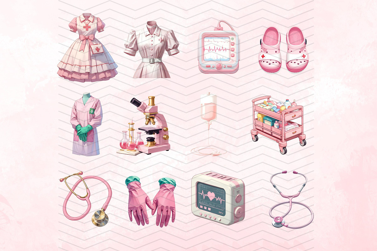 Healthcare Medical Elements Clipart, a Healthcare Illustration by Coral Beauty (Photo 2 of 4)