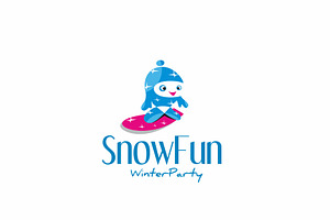 Snow Fun - Logo Template