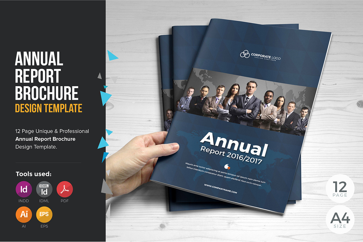 Annual Report Template V3, a Brochure Template by JanySultana (Photo 1 of 14)