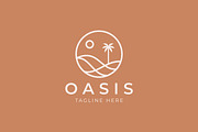 Oasis Logo Desert Dune Palm Dates, a Branding & Logo Template by Signatoro (Thumbnail 3 of 3)