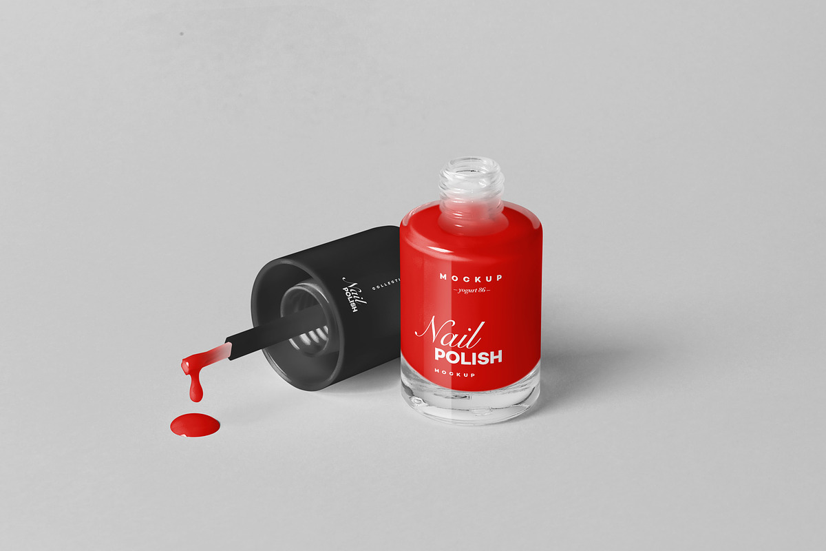 Nail Polish Mock-up, a Packaging Mockup by Yogurt86 (Photo 10 of 14)