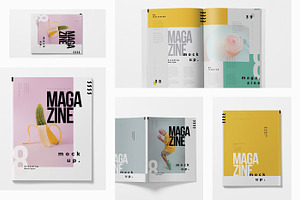 Softcover Magazine Mockups