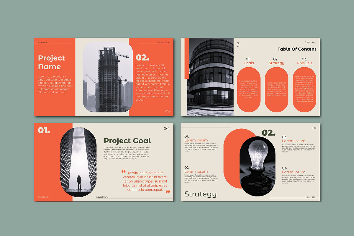 Modern Project Business Presentation, a Templates & Theme by studiogstock (Photo 3 of 4)