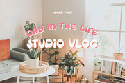 Hearti Retro Bubble Font, a Font by Creativeqube Design (Thumbnail 3 of 7)
