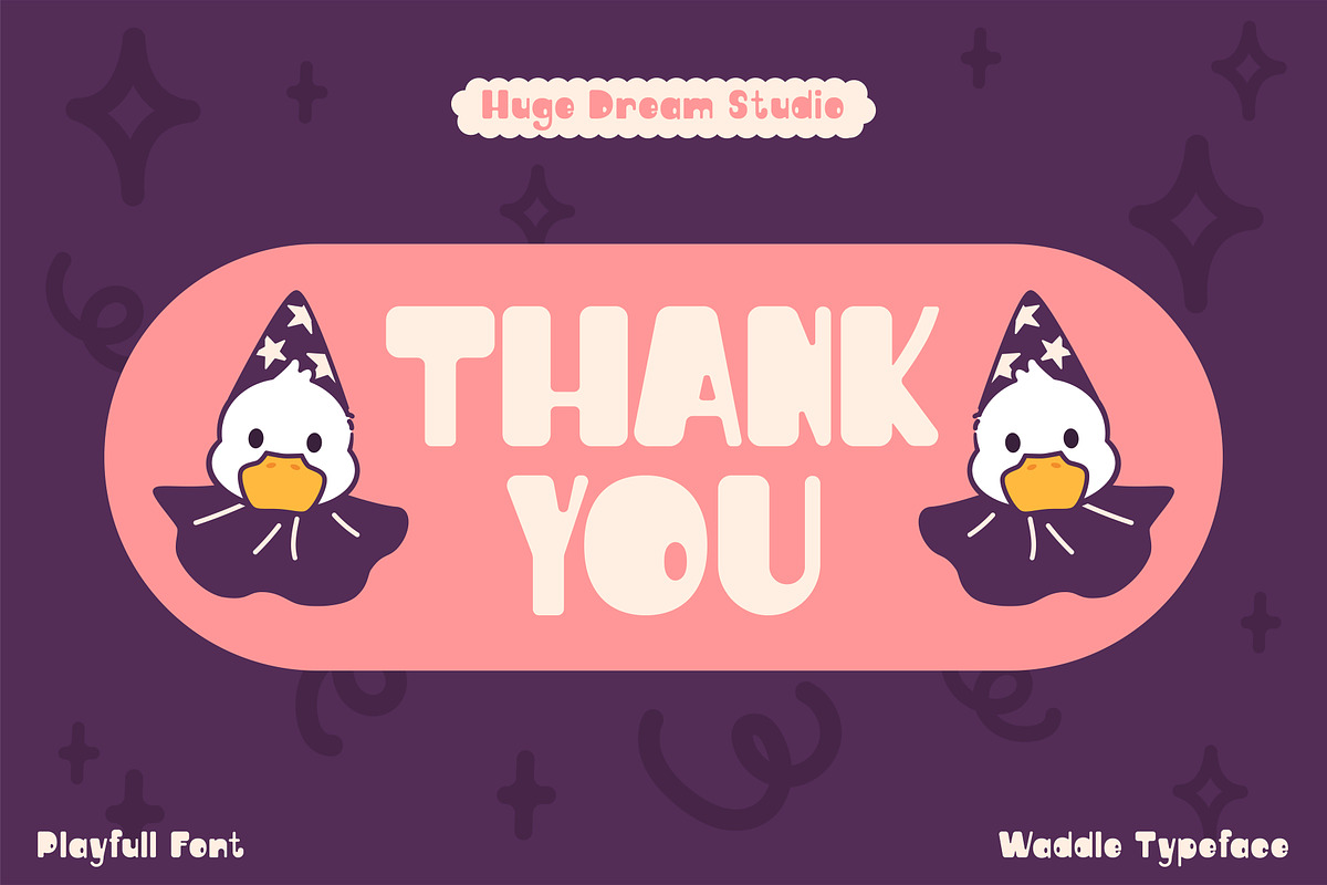 Waddles – Playfull Font, a Sans Serif Font by Huge Dream Studio (Photo 7 of 7)