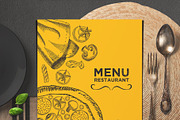 FREE! Trifold + Menu Template, a Brochure Template by BarcelonaShop (Thumbnail 4 of 5)