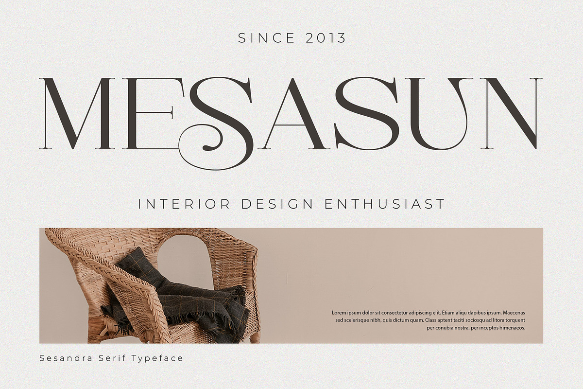 Sesandra Modern All Caps Serif, a Serif Font by Violet Natural (Photo 2 of 9)