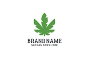 Cannabis Logo Template, a Branding & Logo Template by pne-design (Thumbnail 1 of 2)