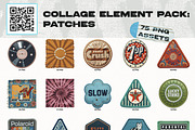 Collage Elements Pack: Patches, an Object Graphic by Megan Aili Designs (Thumbnail 4 of 6)