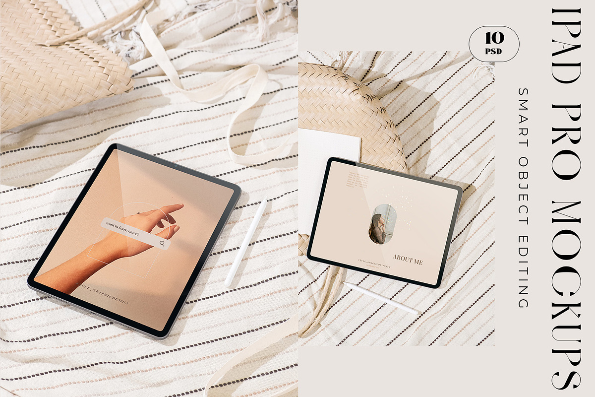 Apple iPad Pro Boho Mockup Bundle, an iPad Mockup by Neutral Mockups (Photo 1 of 4)