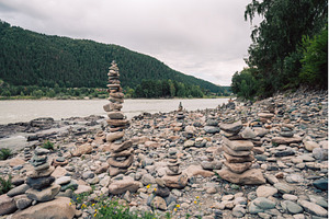 Woman at the river Katun, a Person Photo by Jan Jack Russo Media