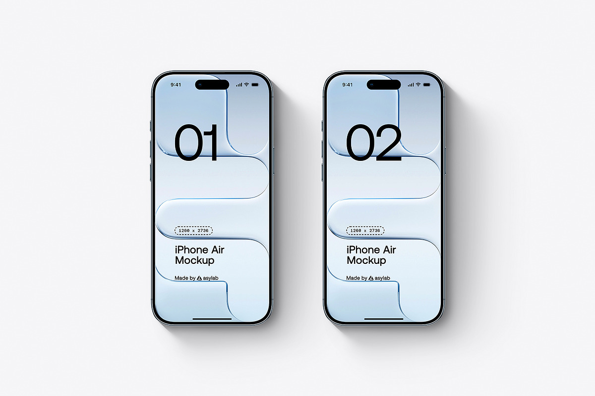 iPhone Air - 24 Mockups Scenes, an iPhone Mockup by Asylab (Photo 14 of 62)