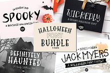 Halloween Font Bundle - .OTF Fonts