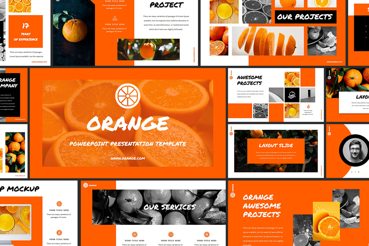 Orange - Powerpoint Template, a Presentation Template by Helga_Design (Photo 1 of 10)
