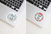Floral Christian Sticker Bundle PNG, a Seasonal Illustration by Rose Art (Thumbnail 3 of 3)