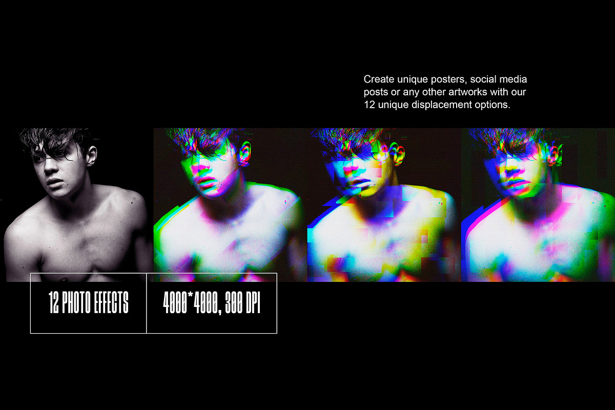 Classic Glitch Effects Collection, a Layer Style Add-On by pixelbuddha.net (Photo 4 of 12)