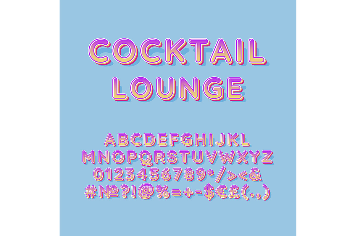 Cocktail lounge header vintage font, a Templates & Theme by IMG Visuals