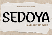 SEDOYA | Handwritten Display, a Sans Serif Font by twinstd (Thumbnail 1 of 10)