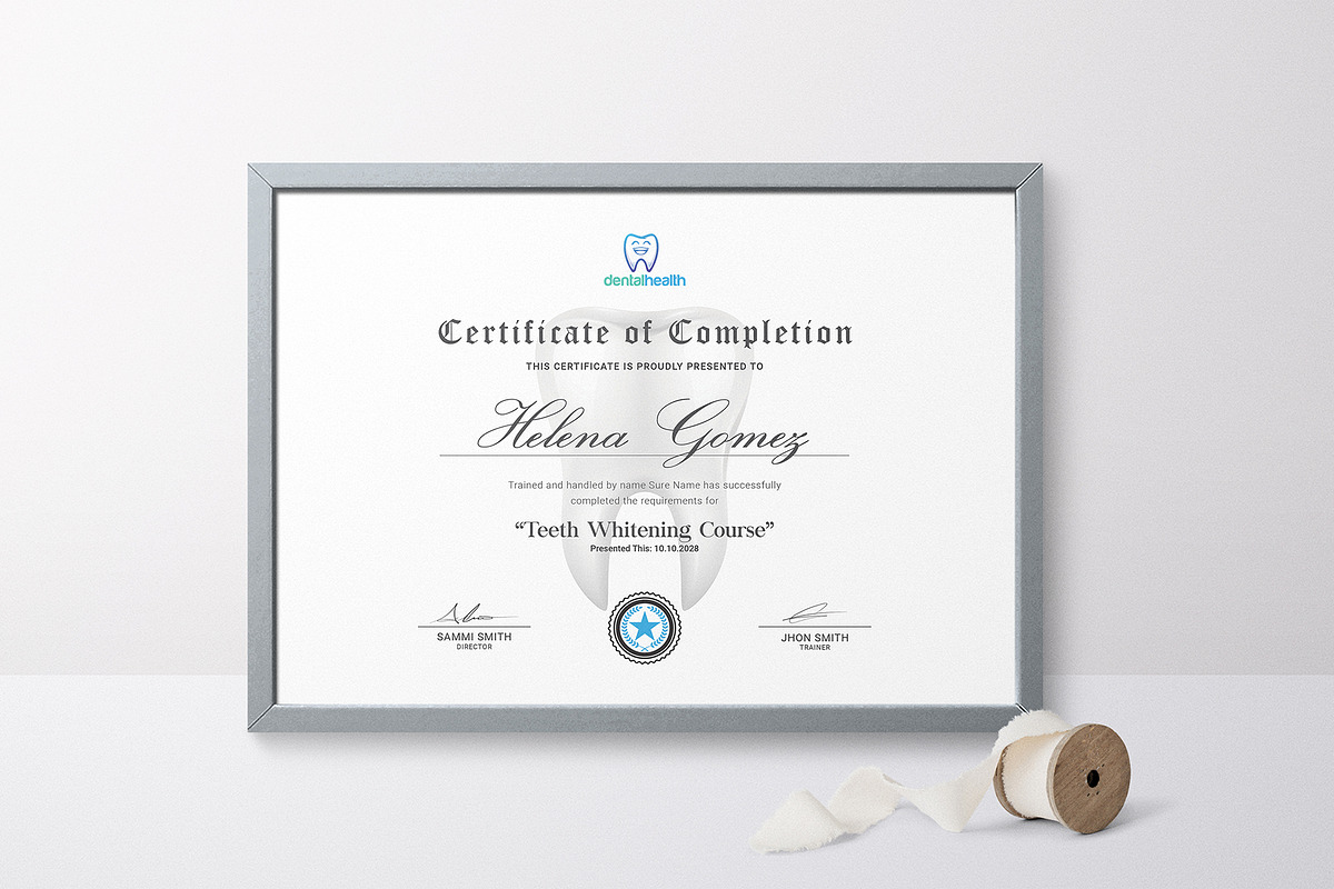Dental Assistant Certificate, a Stationery Template by DesignDevisers (Photo 4 of 10)