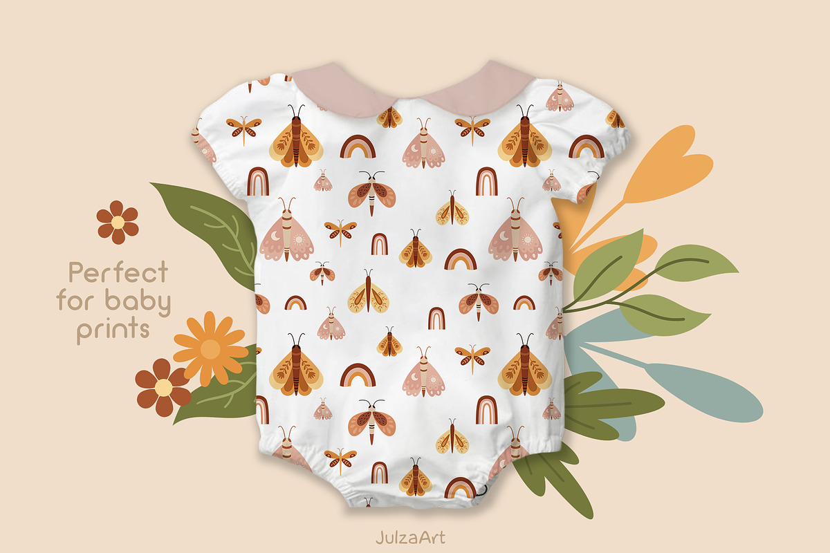 Retro groovy baby collection, a Seasonal Illustration by JulzaArt (Photo 8 of 12)