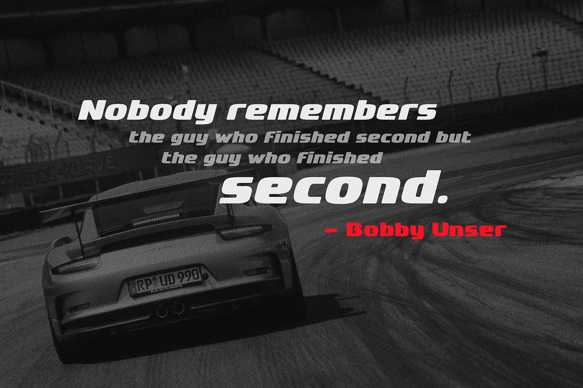 Revv Modern Racing Font, a Sans Serif Font by Parker Creative (Photo 5 of 8)