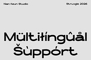 Struxgle - Expanded Display, a Sans Serif Font by Nian Keun Studio (Thumbnail 9 of 10)