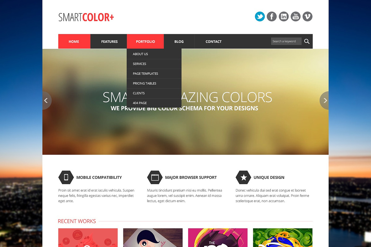 SmartColor Agency Website, a Websites & App Template by IQSIR (Photo 2 of 6)
