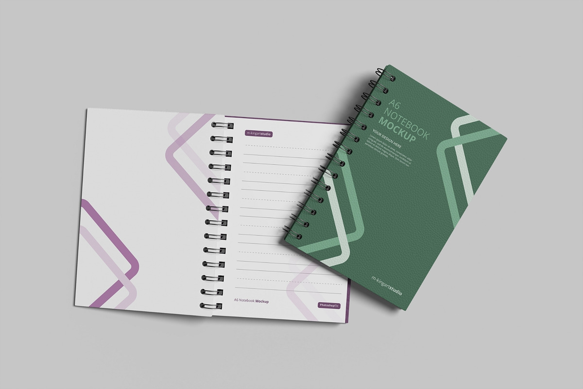 Realistic Notebook Mockup PSD, a Books & Magazine Mockup by MA-KING_ART (Photo 4 of 5)