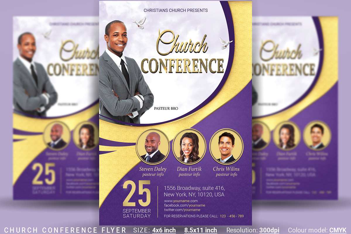 Church Conference Flyer Poster, a Flyer Template by Artolus (Photo 1 of 3)