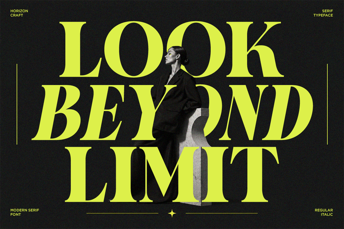 Horizon Craft - Bold Magazine Serif, a Serif Font by RagamKata (Photo 3 of 10)