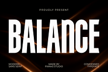 Balance - Condensed Sans Serif Font
