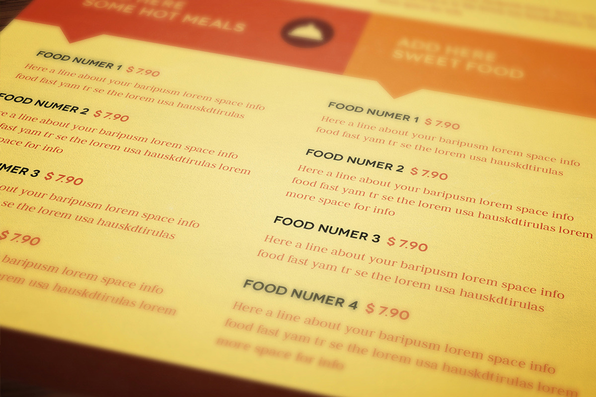 Fast Food Menu, a Brochure Template by Luuqas Design (Photo 1 of 5)