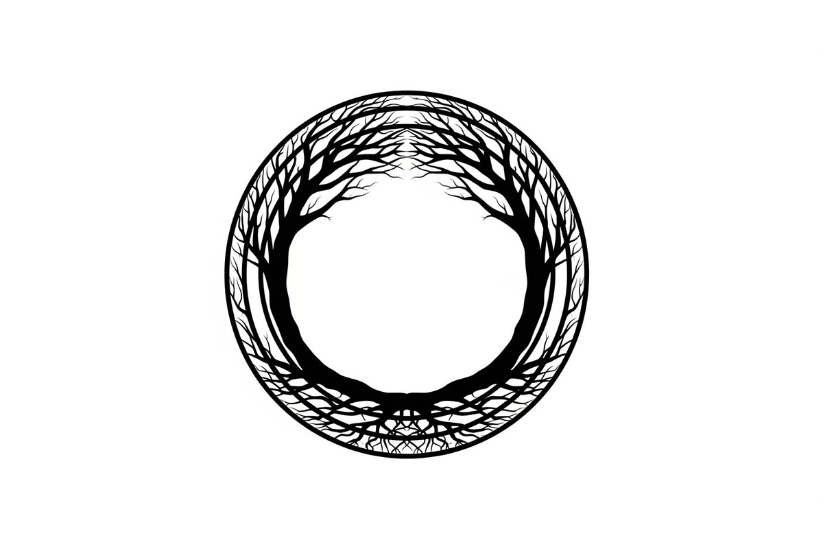 Tree of Life Circle Frame Bundle, an Illustration by Gaye Art (Photo 45 of 51)