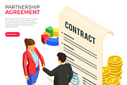 Partnership and Business Teamwork, a Finance Illustration by TAlex (Thumbnail 4 of 6)